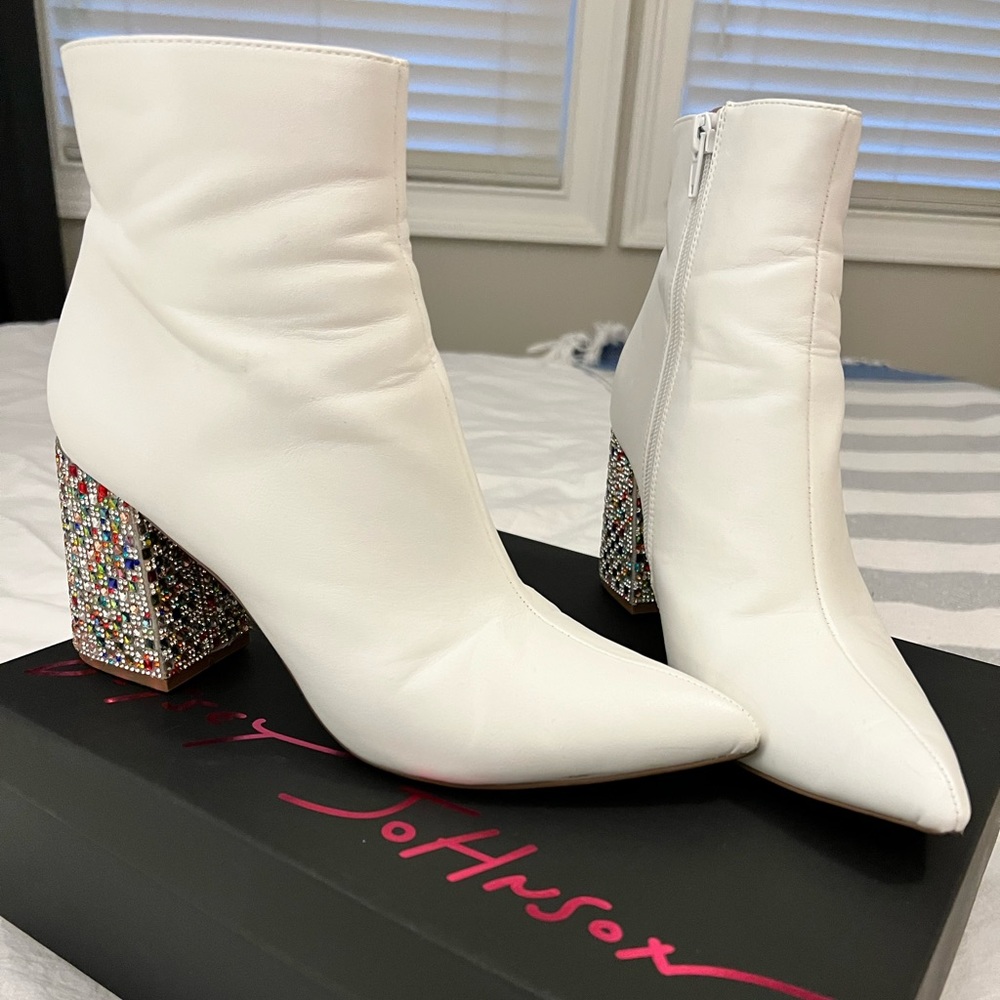 Women's Kassie Beaded Heel Dress Booties